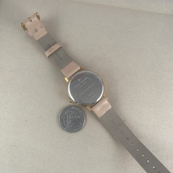 kate spade World Traveler Going Places Women's Gold Tone Watch - Picture 7 of 9